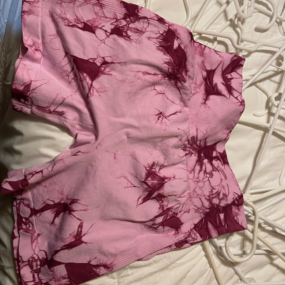 Vibrant Pink Tie-Dye Shorts